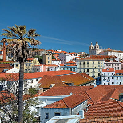 A view of the city of Lisbon, Portugal